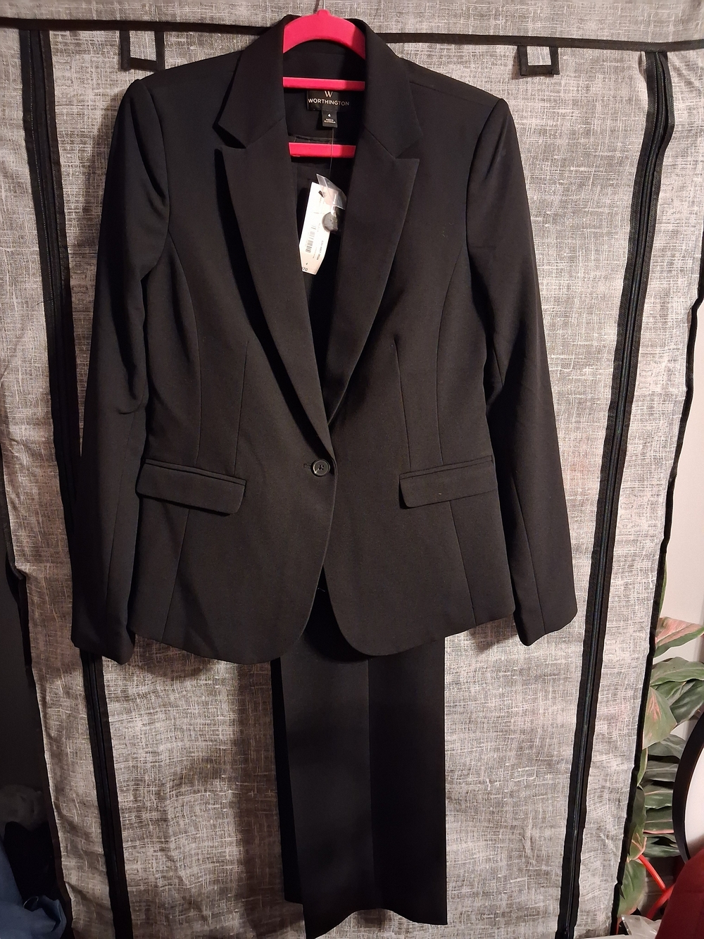 Worthington Black Classic Single-Button Women's Suit